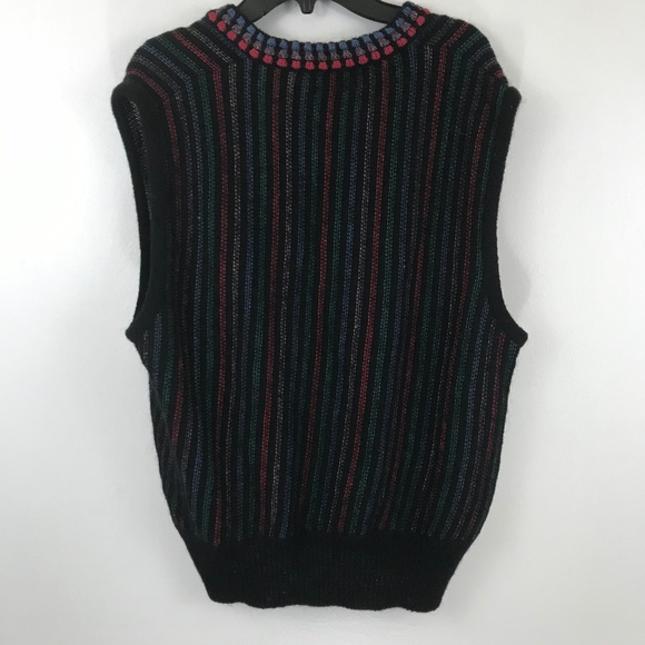 VTG bleyle Striped Sweater Vest Multicolor M - Picture 6 of 7